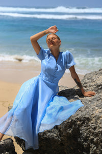 Look 12: Sky Blue Organza