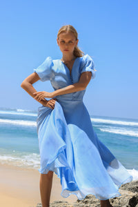 Look 12: Sky Blue Organza