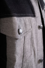 Load image into Gallery viewer, Classic Black &amp; Gray Denim Jacket
