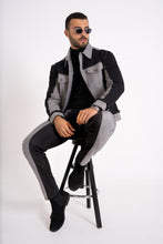 Load image into Gallery viewer, Classic Black &amp; Gray Denim Set
