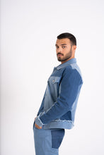 Load image into Gallery viewer, Classic Blue &amp; Blue Denim Jacket
