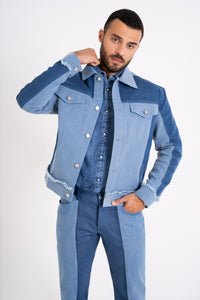 Classic Blue & Blue Denim Set